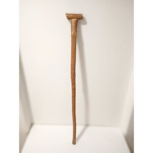 Antique Natural Hardwood Crosshead 34" Handmade Primitive Walking Stick Cane